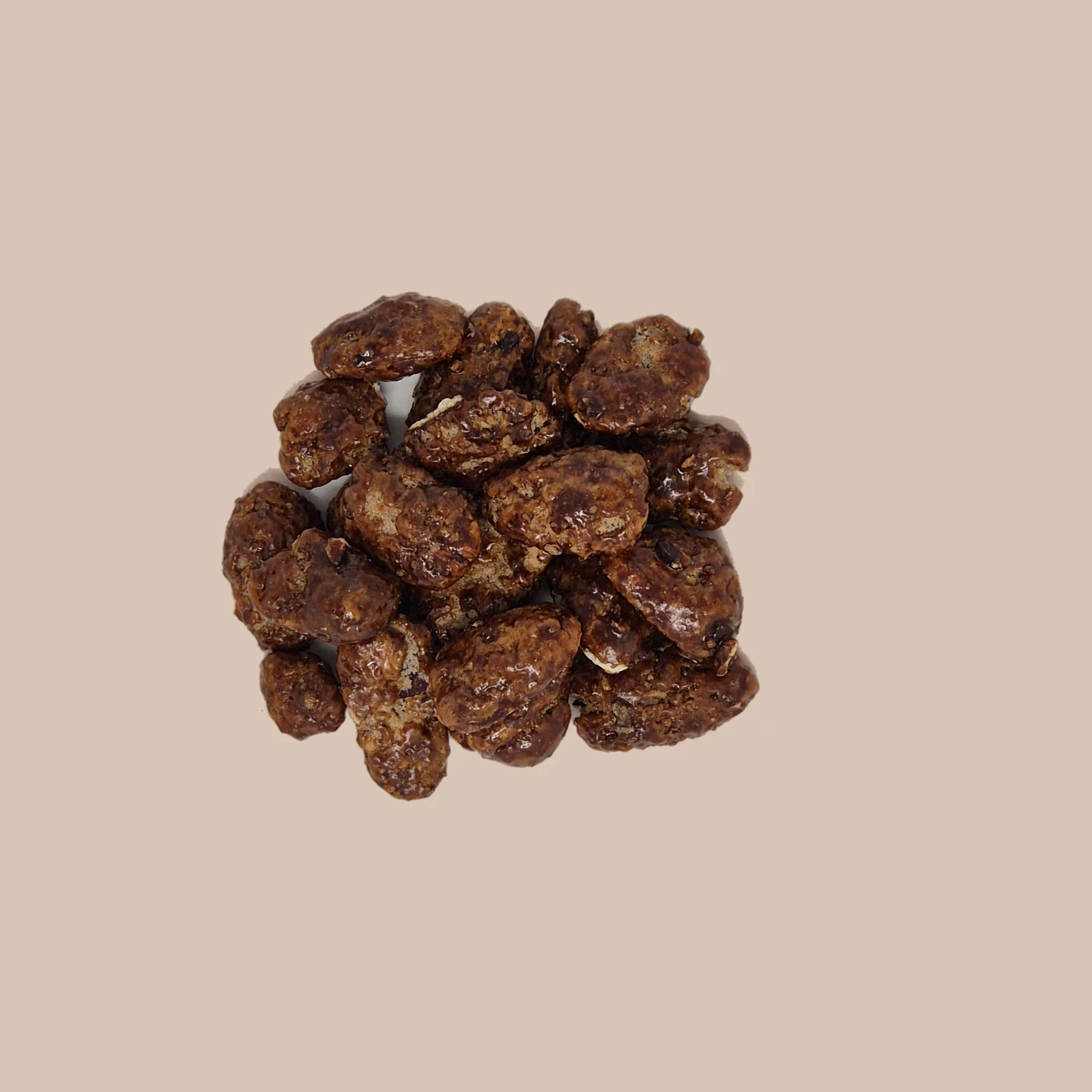 Pecannoten gekarameliseerd